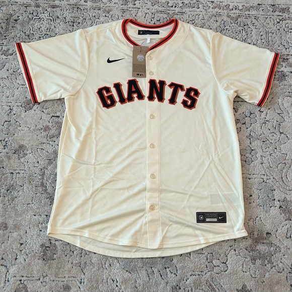 Nike Other - Nike Authentic San Francisco Giants Cream MLB Baseball Jersey Men's Sz: L